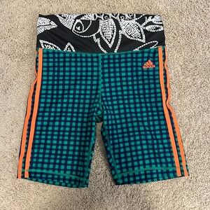 Farm Rio x Adidas biker shorts